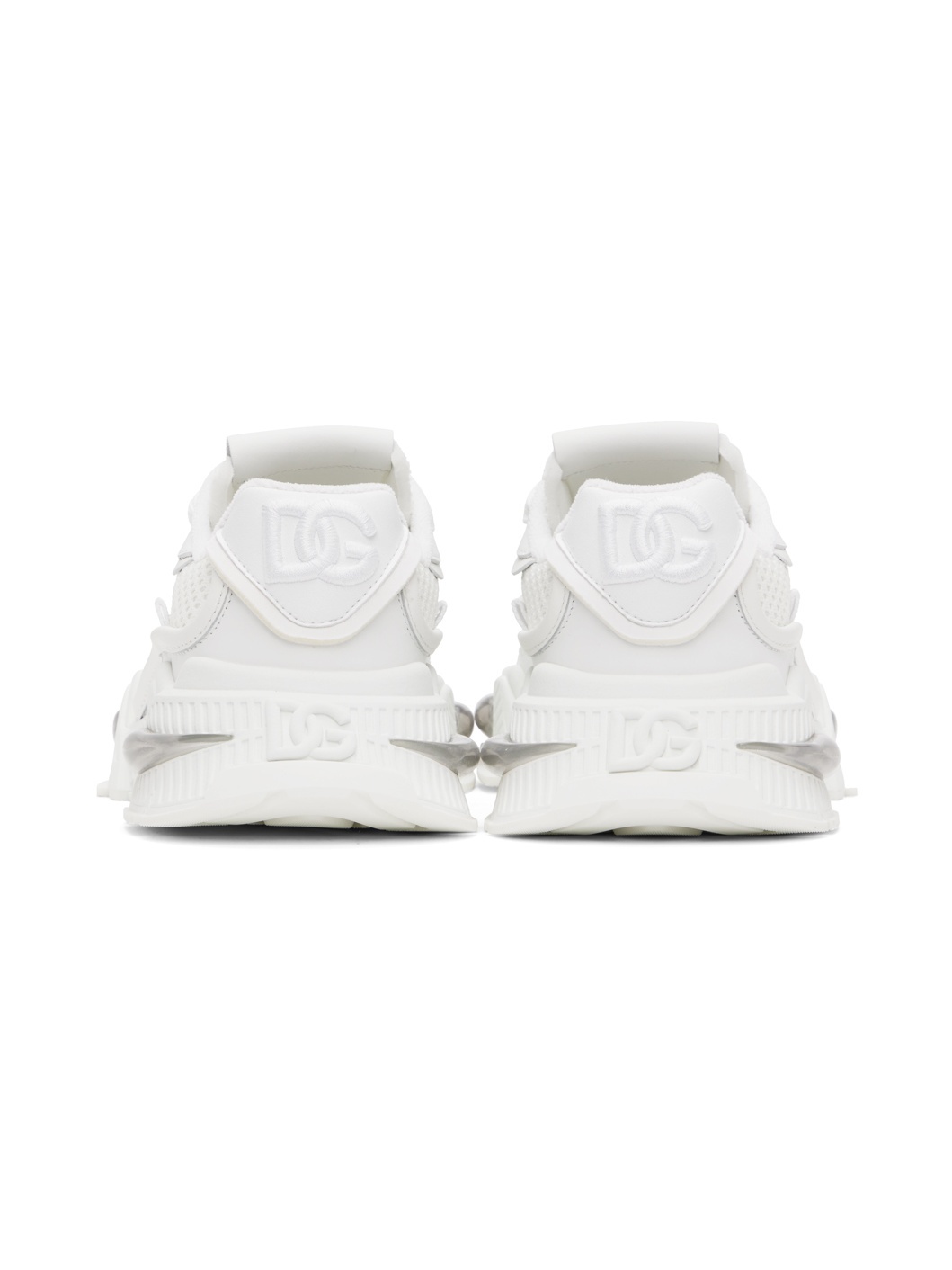 White Mixed-Material Airmaster Sneakers - 2