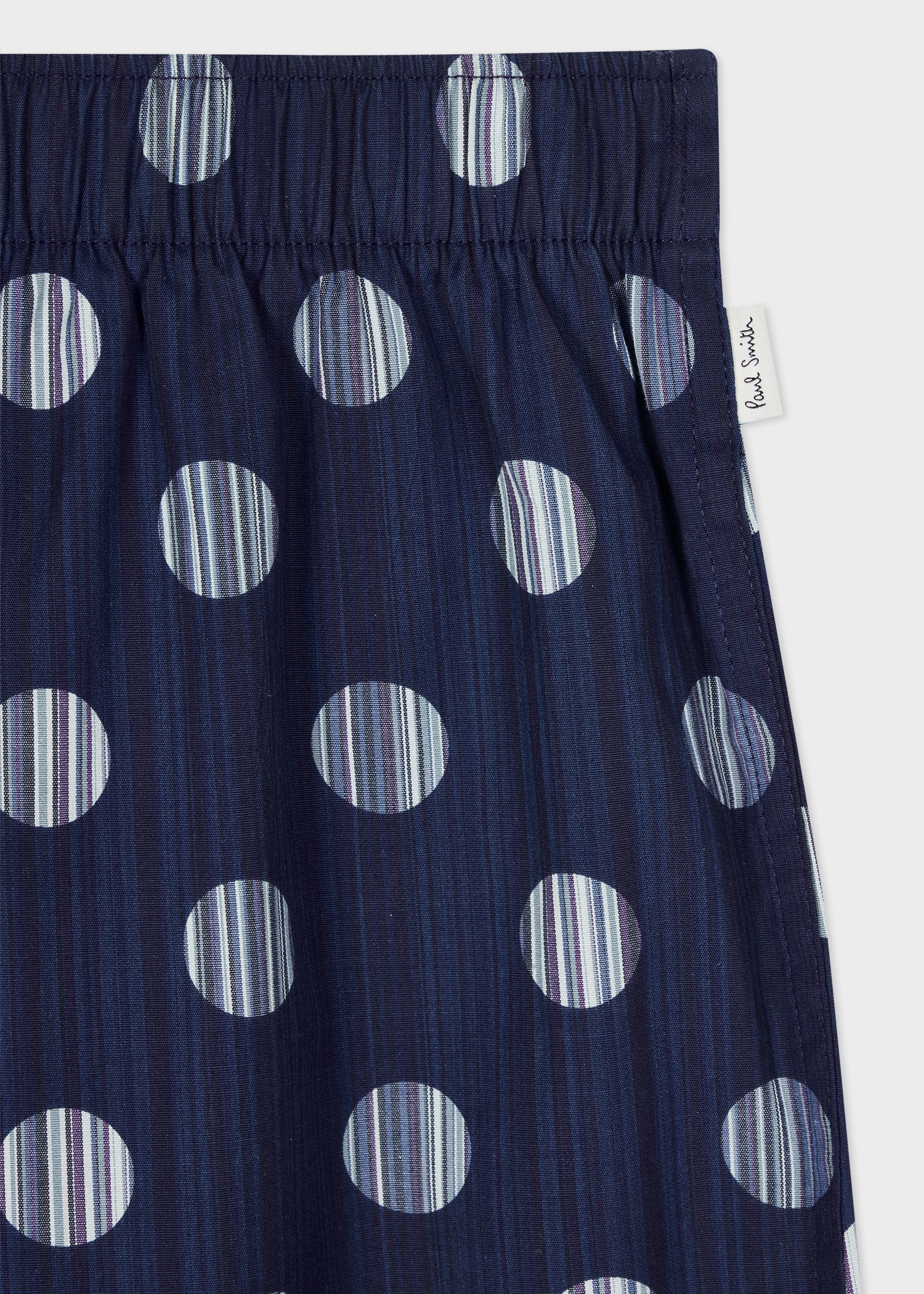 Blue Polka Dot Cotton Boxer Shorts - 2