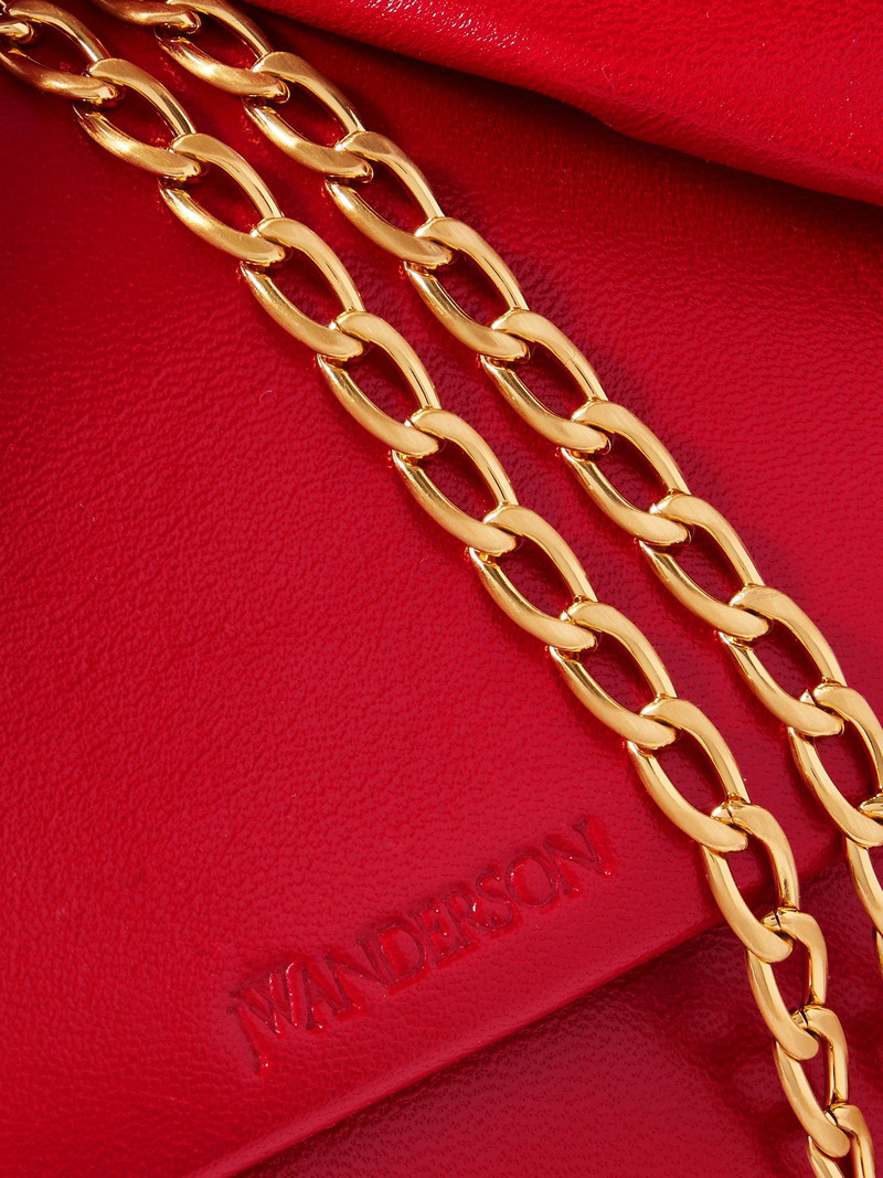 Twister small leather tote Red 4