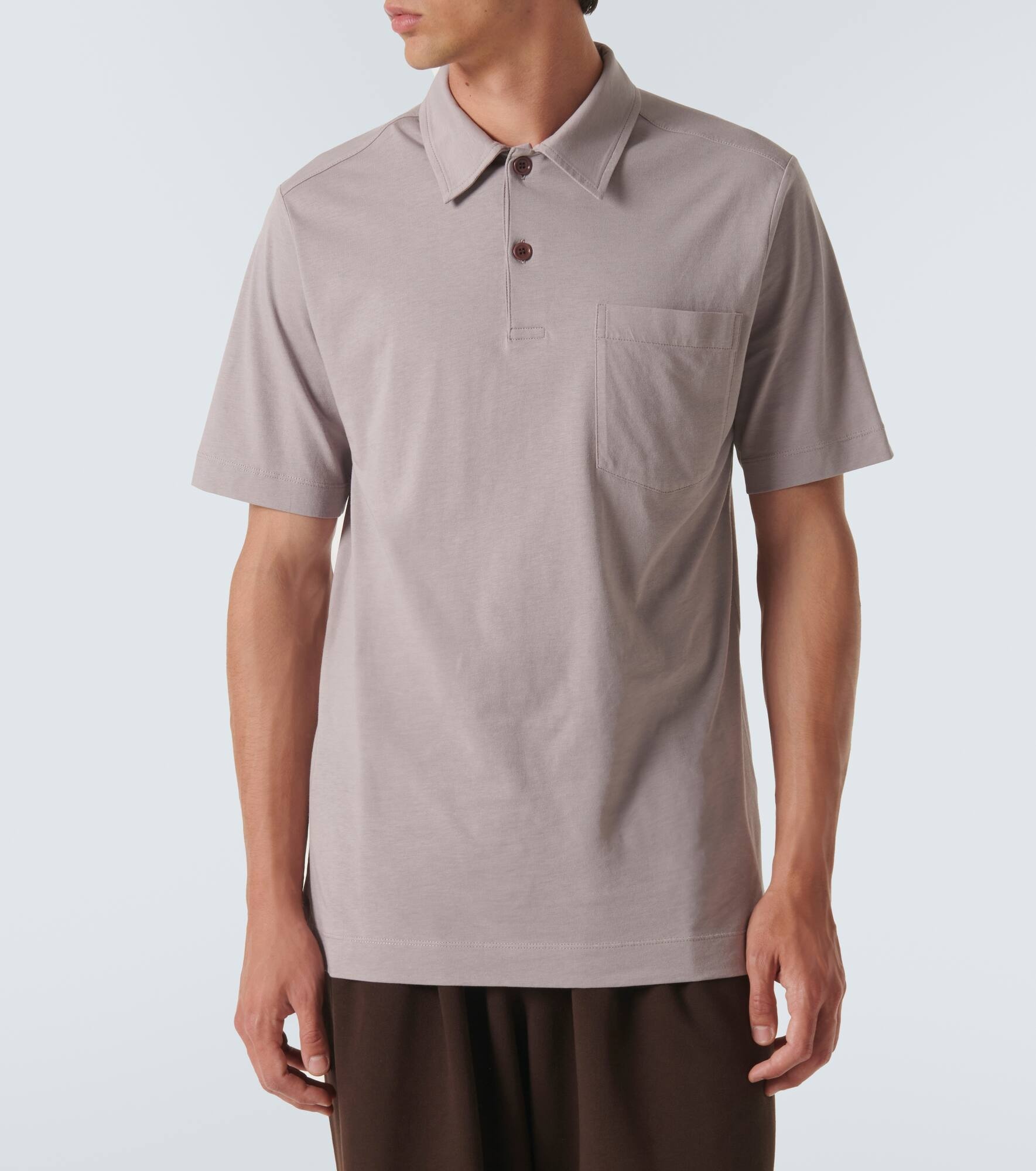 Cotton jersey polo shirt - 3