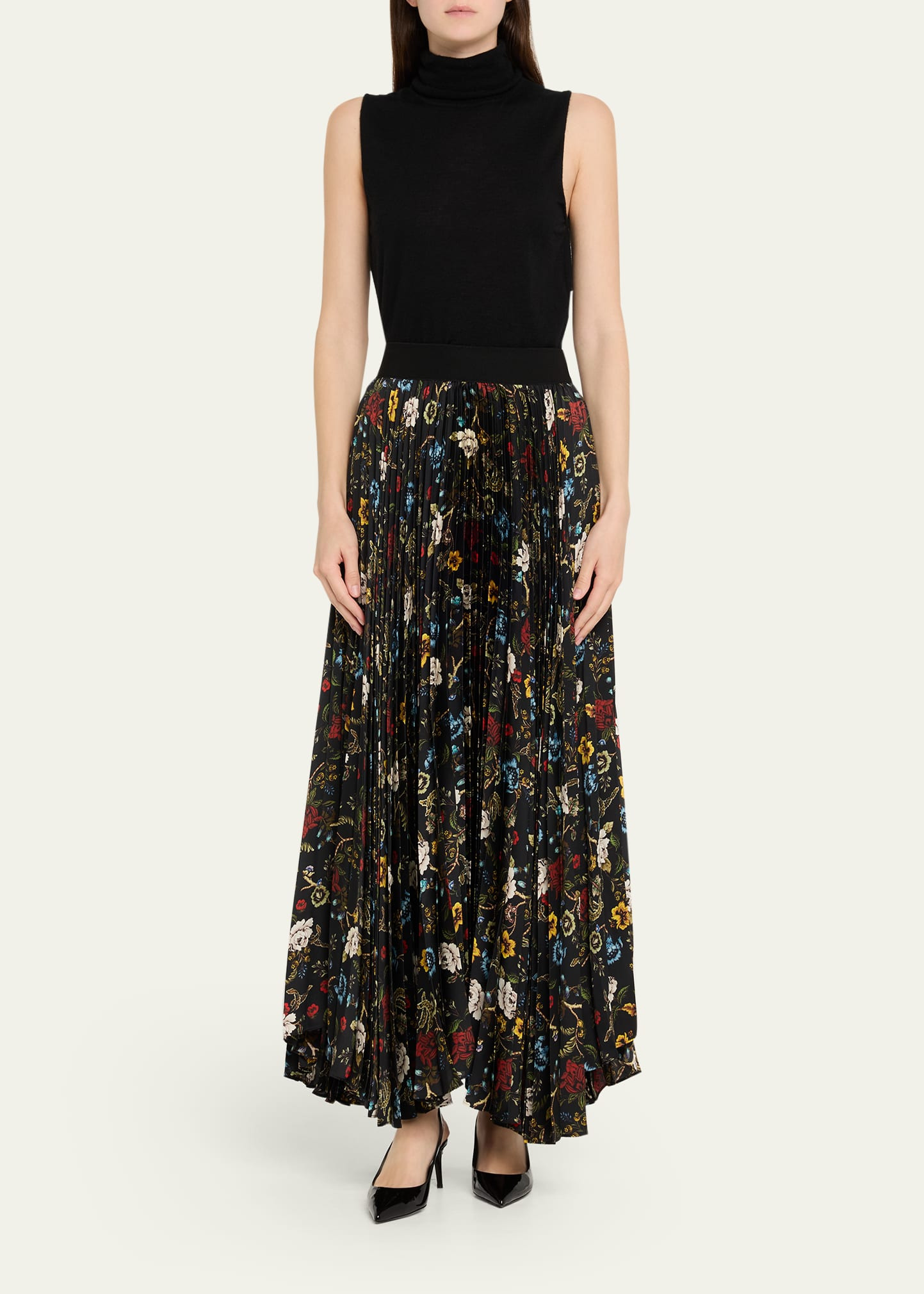 Tapestry Trails Katz Asymmetric Pleated Maxi Skirt - 2