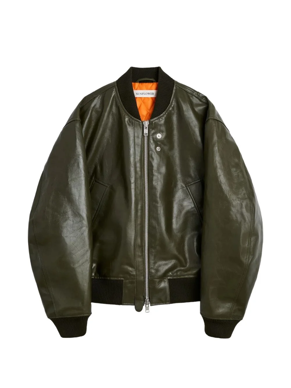 Flight leather jacket - 1