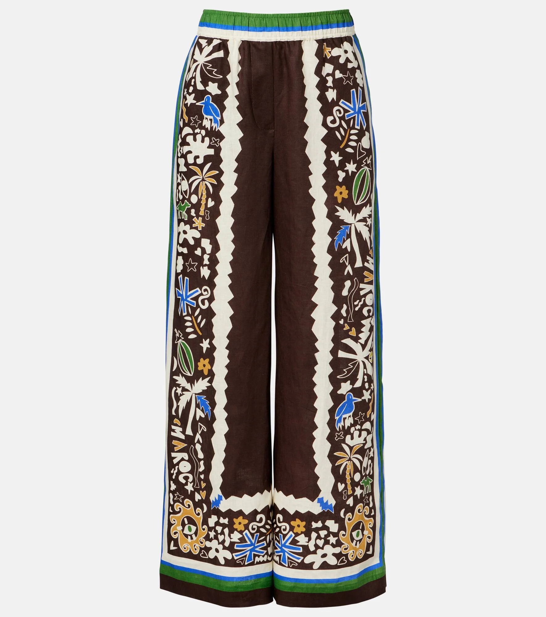 Maroc cotton wide-leg pants - 1