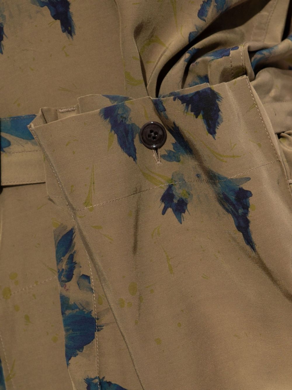 asymmetric floral-print dress - 5