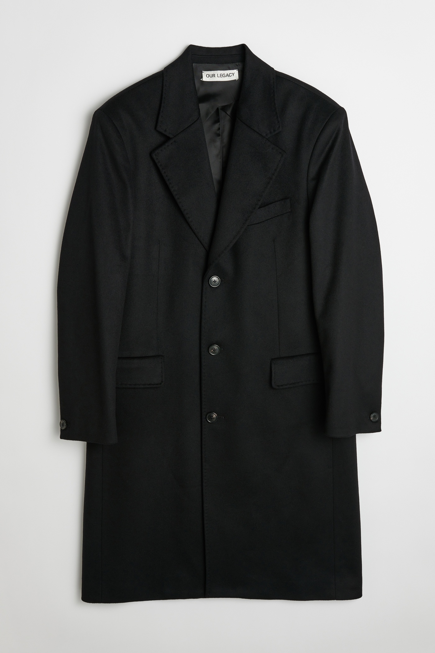 Dolphin Coat Black Heavy Melton - 1