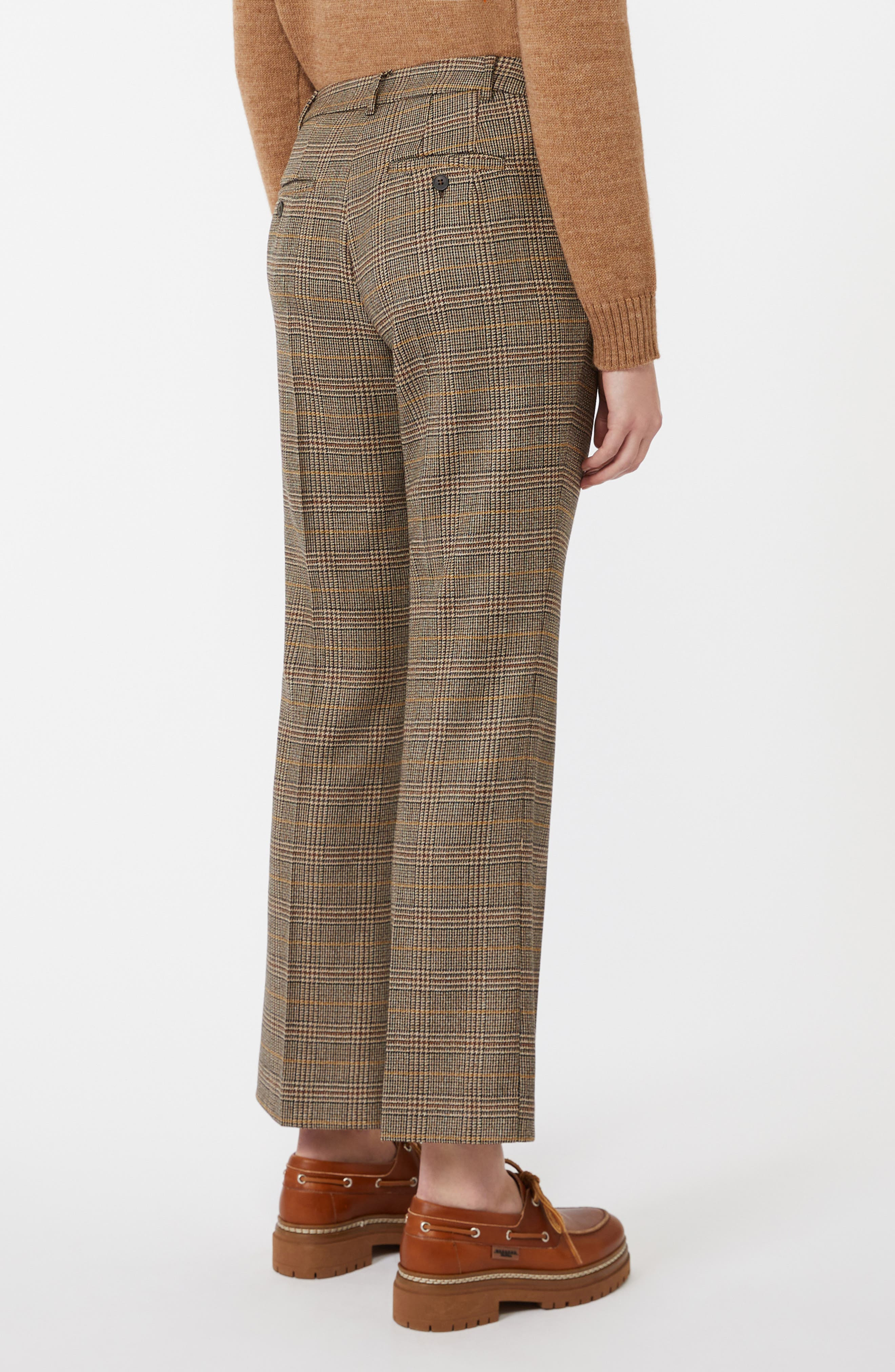 Weekend Max Mara Baco Plaid Pants in Chocolate at Nordstrom - 2