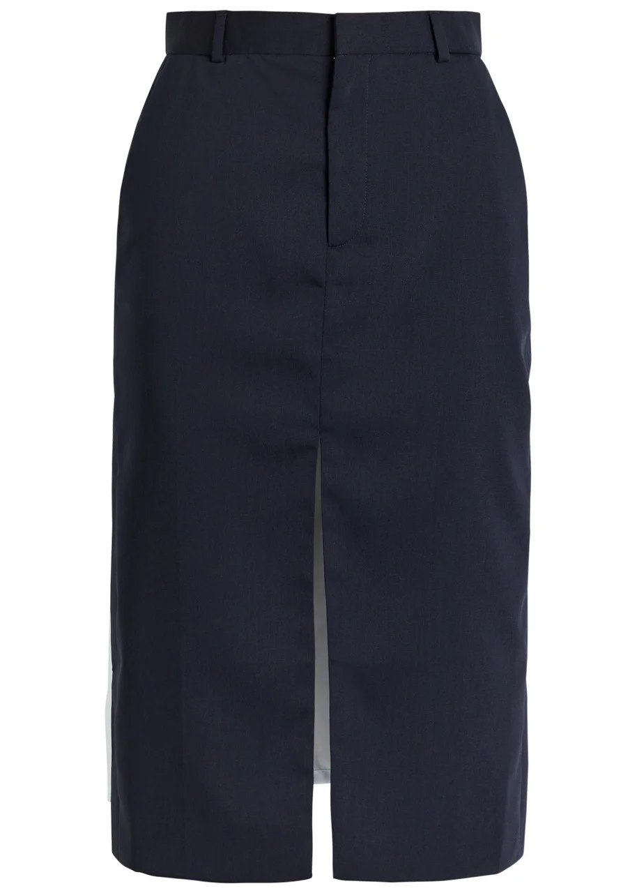 Bettter Ellis Panelled Wool-blend Midi Skirt - 1