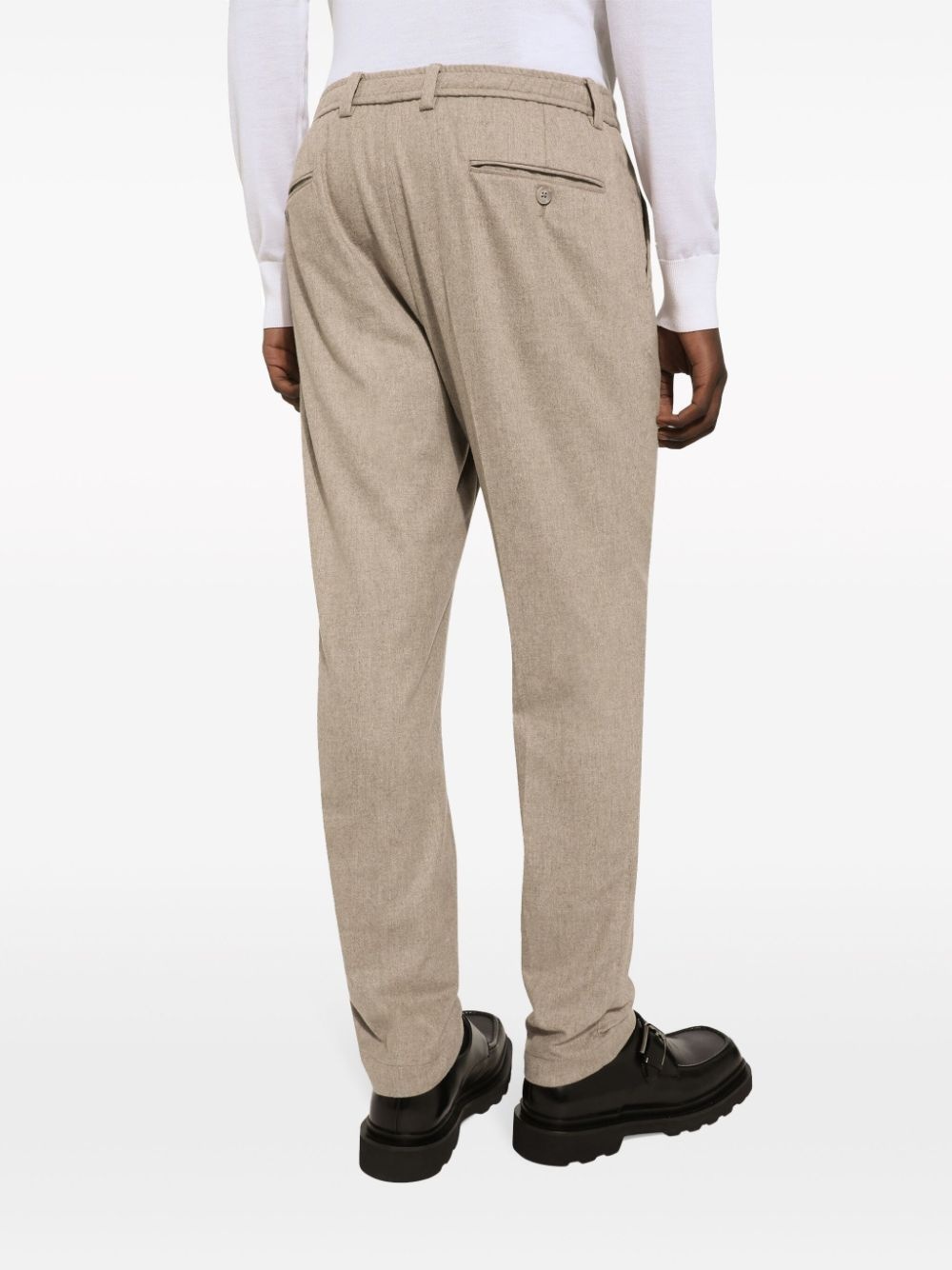 pressed-crease tailored trousers - 5