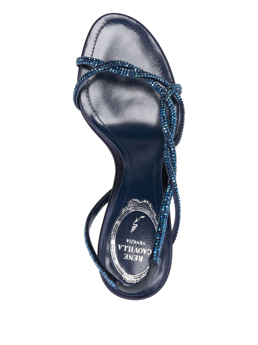 80mm Braid crystal-embellished slingback sandals - 4