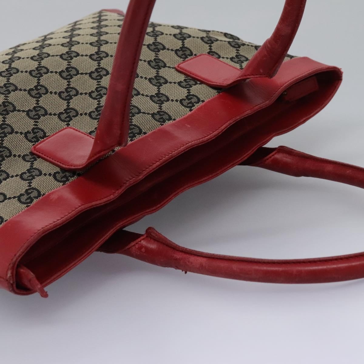 GUCCI GG Supreme Tote Bag Beige Red Gold 002 119 - 6