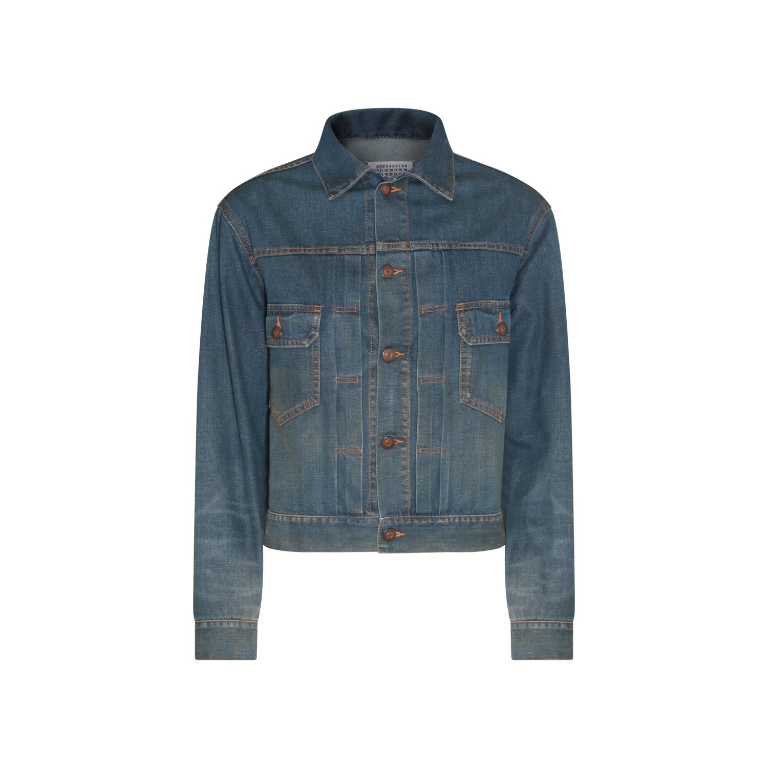 BLUE COTTON DENIM JACKET - 1