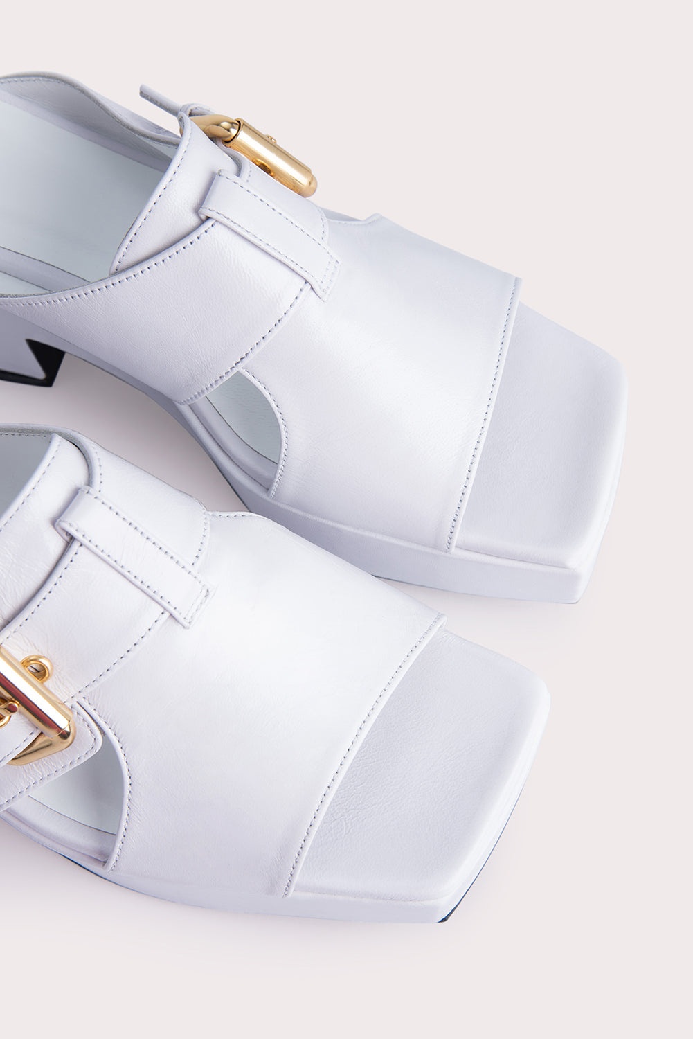 Lenka White Gloss Leather - 3