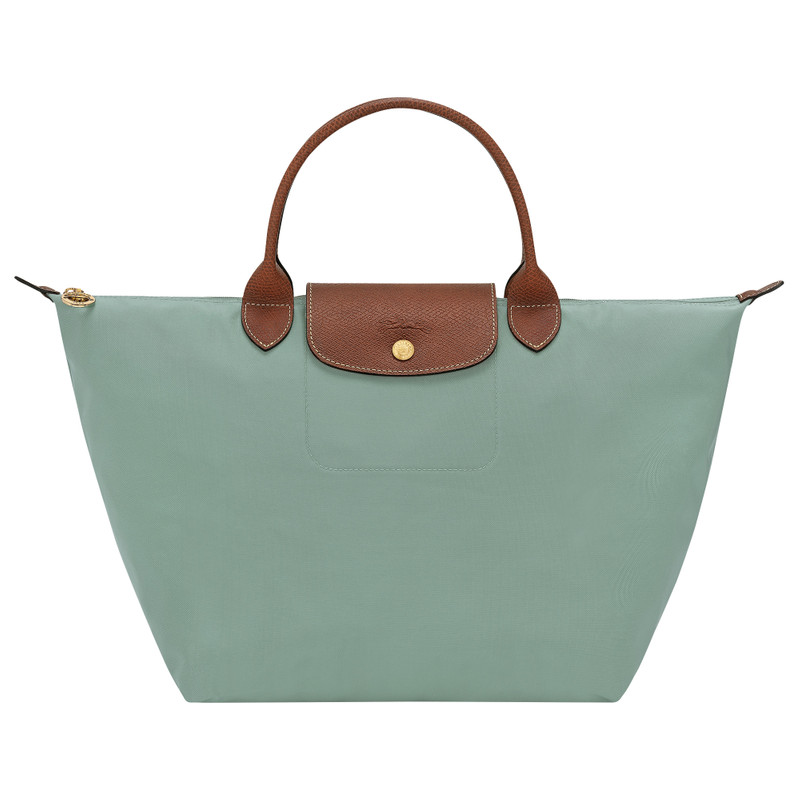Le Pliage Original M Handbag Celadon - Recycled canvas 1