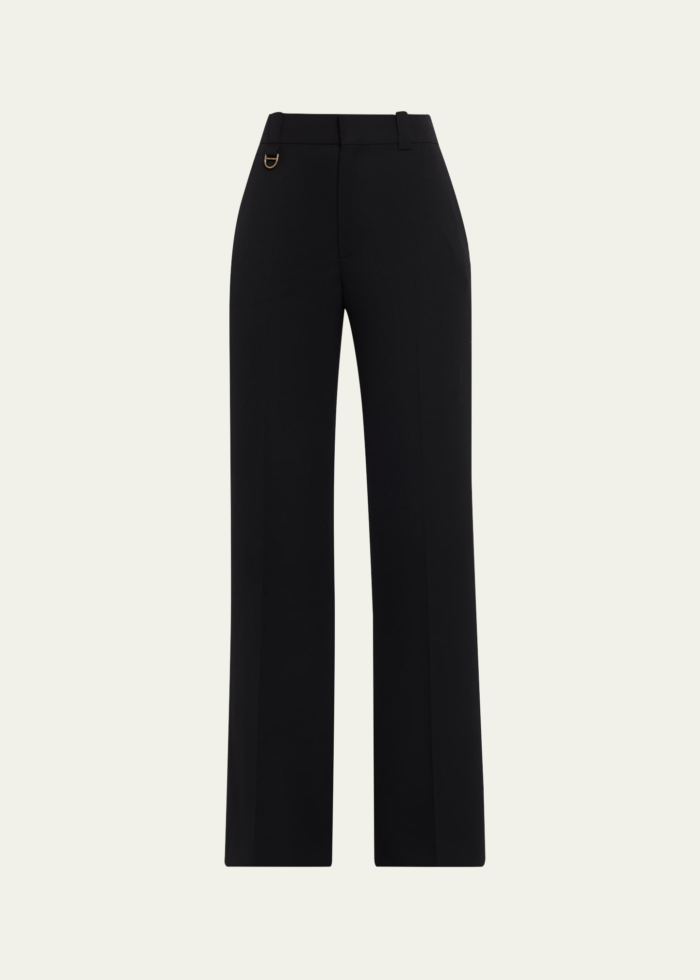 Tailored Stretch Wool Trousers - 1