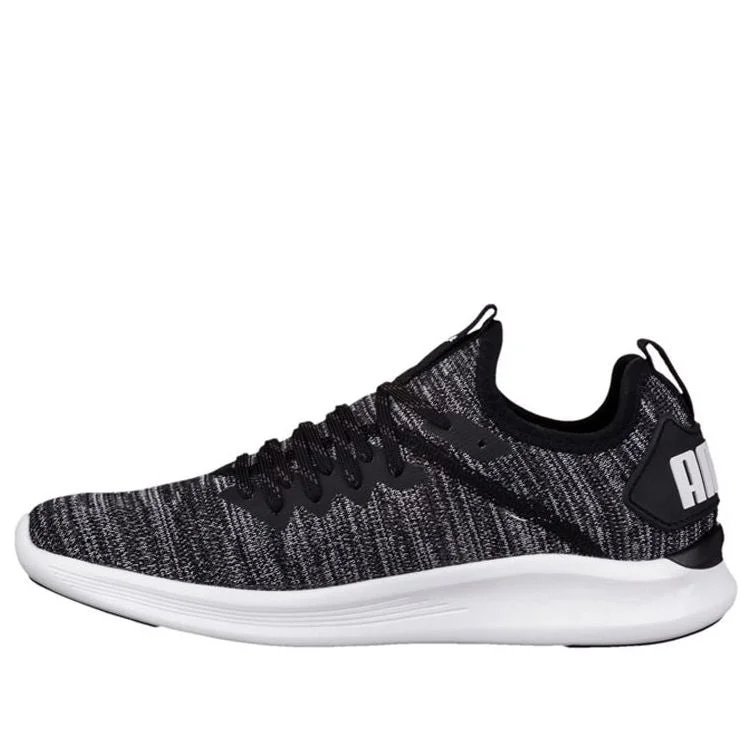 (WMNS) PUMA Ignite Flash Evoknit Low Running Shoes Black/Grey 190511-01 - 1