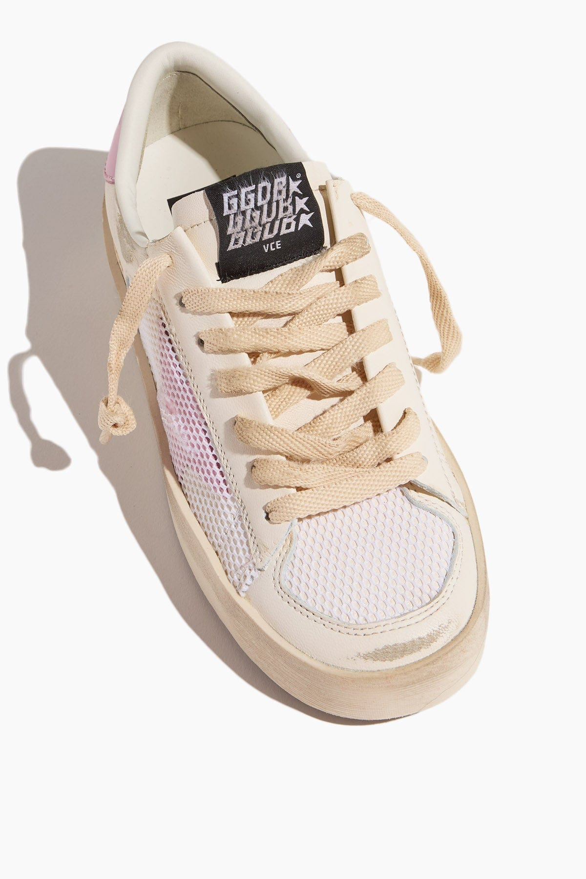 Stardan Sneaker in White/Orchid Pink - 4