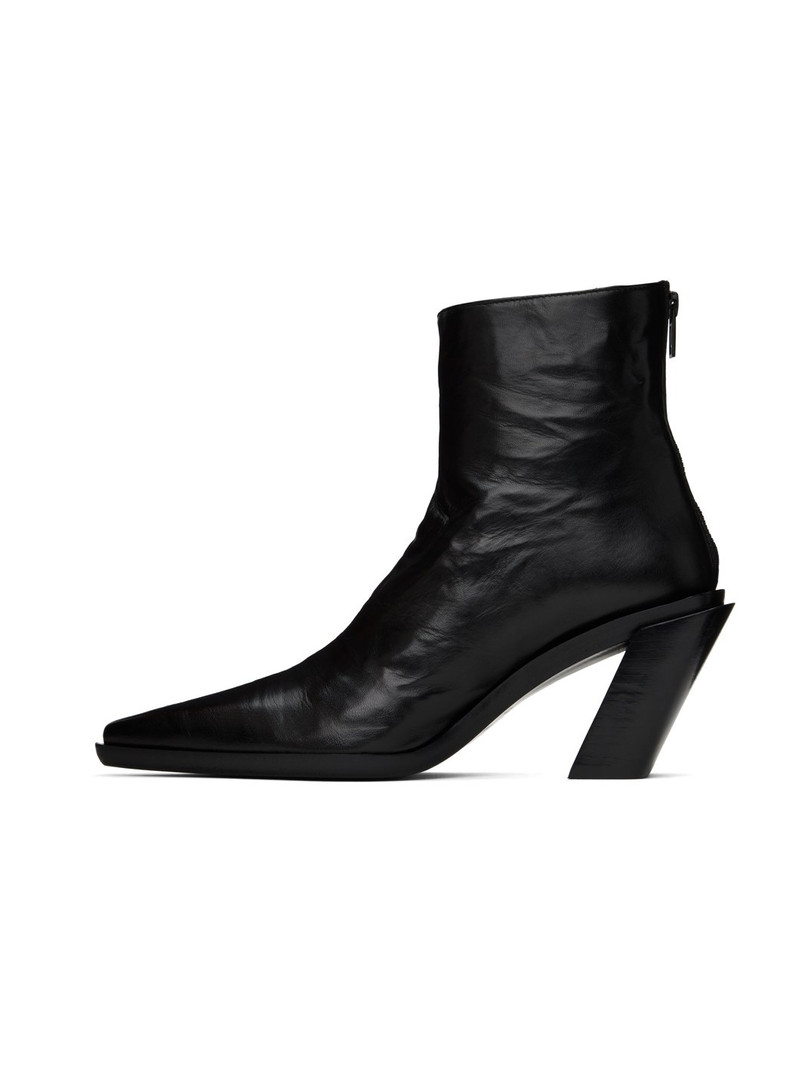 Ann Demeulemeester leather ankle boots outlook