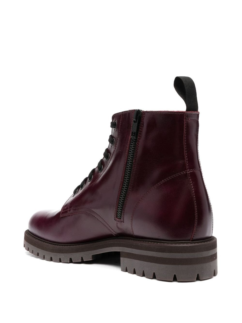 number-motif combat boots - 3