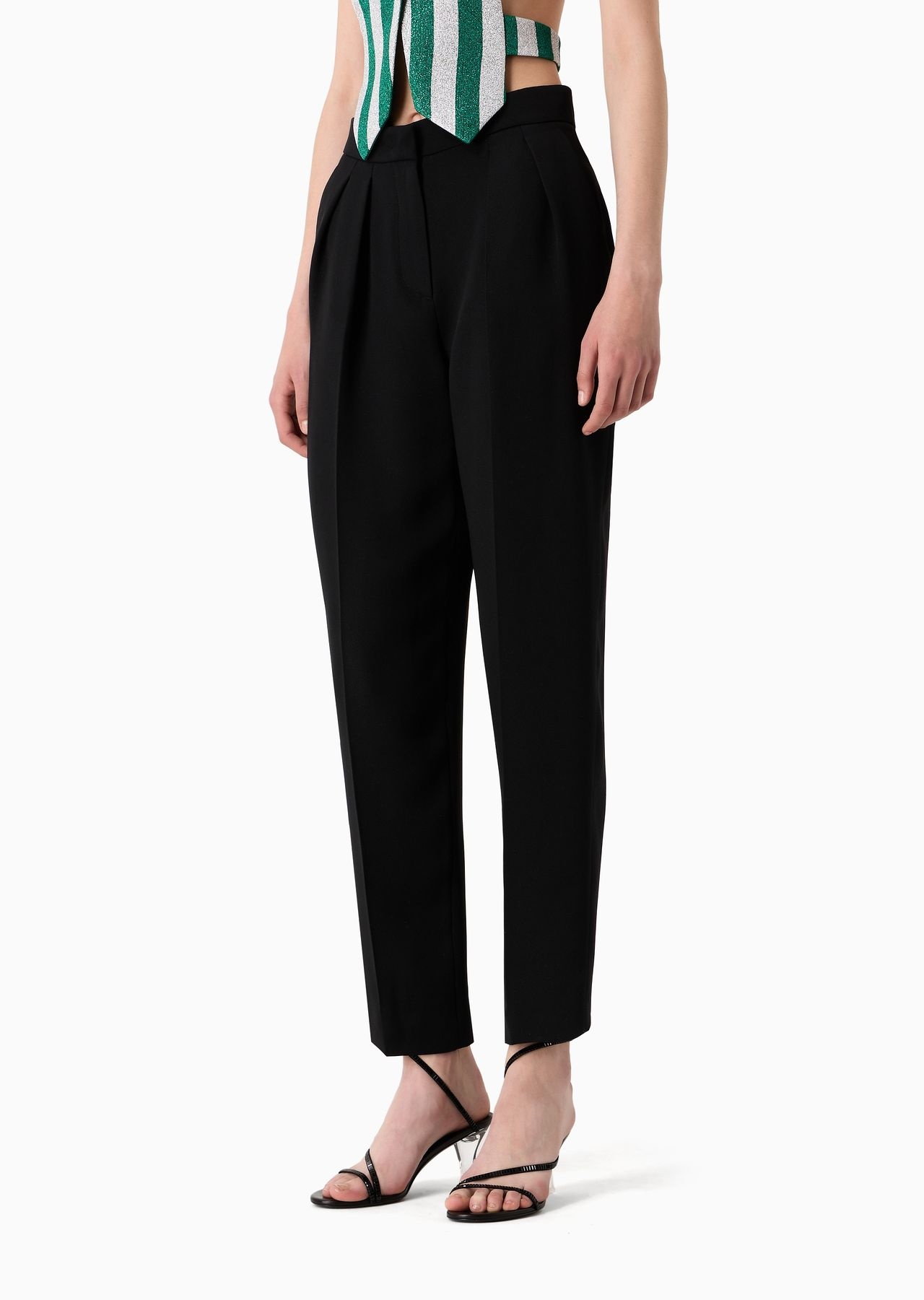 Two-dart trousers in silk and linen - 2