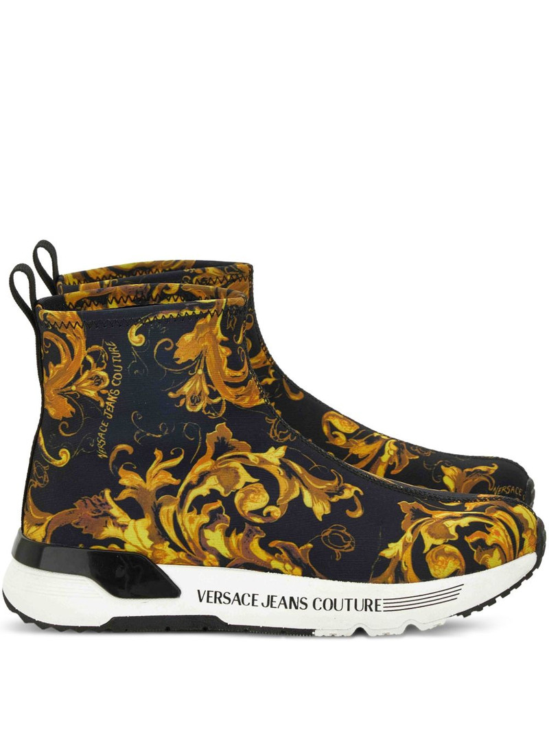 baroque-print slip-on sneakers 1