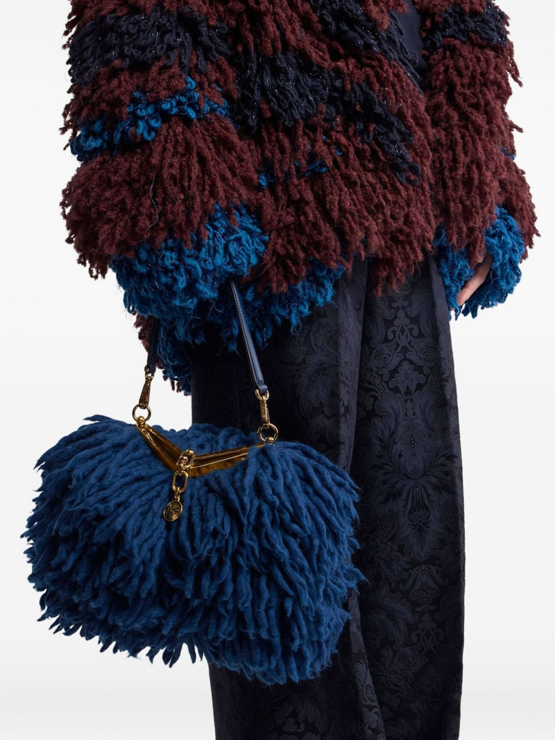 Etro Vela wool shoulder bag outlook