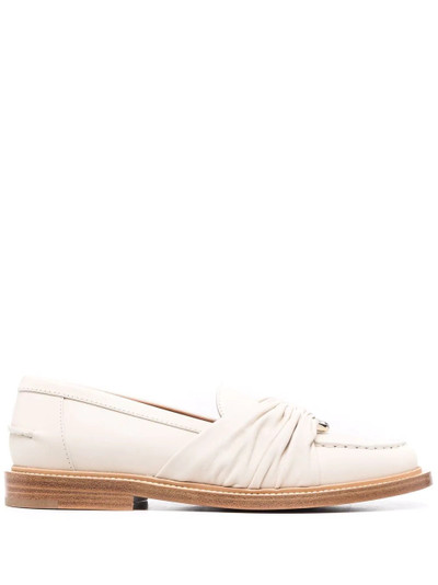 Chloé C-embellished leather loafers outlook