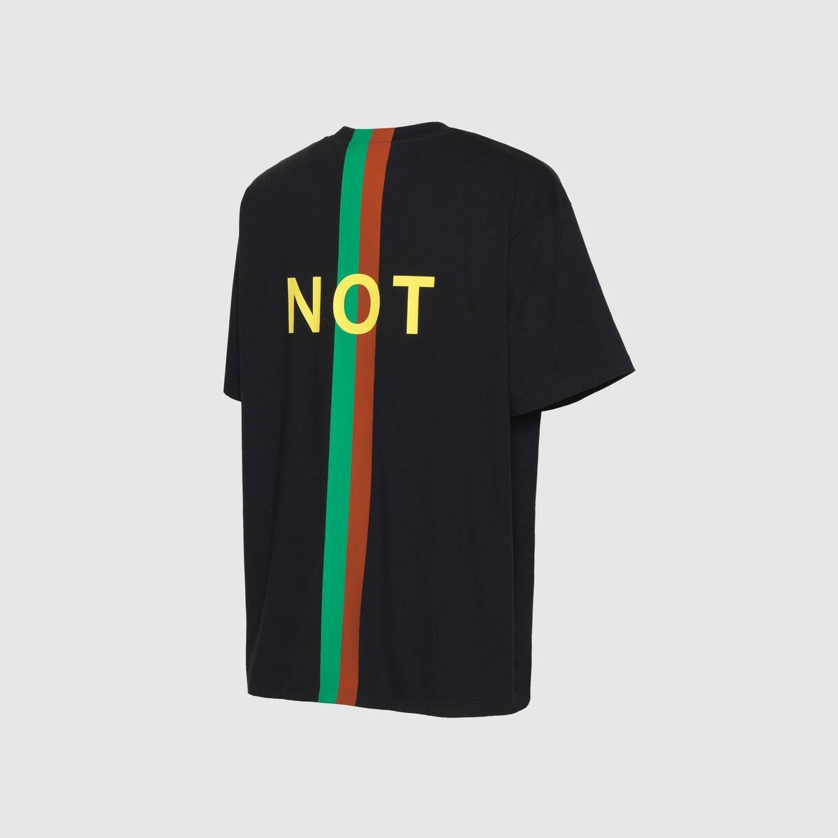 'Fake/Not' print oversize T-shirt - 8