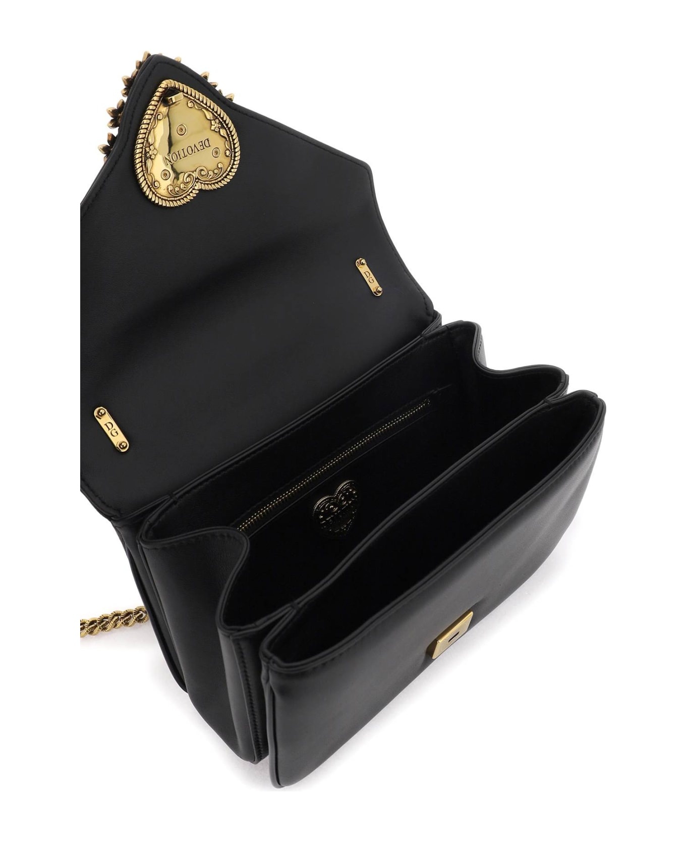 Black Nappa Leather Devotion Shoulder Bag - 4