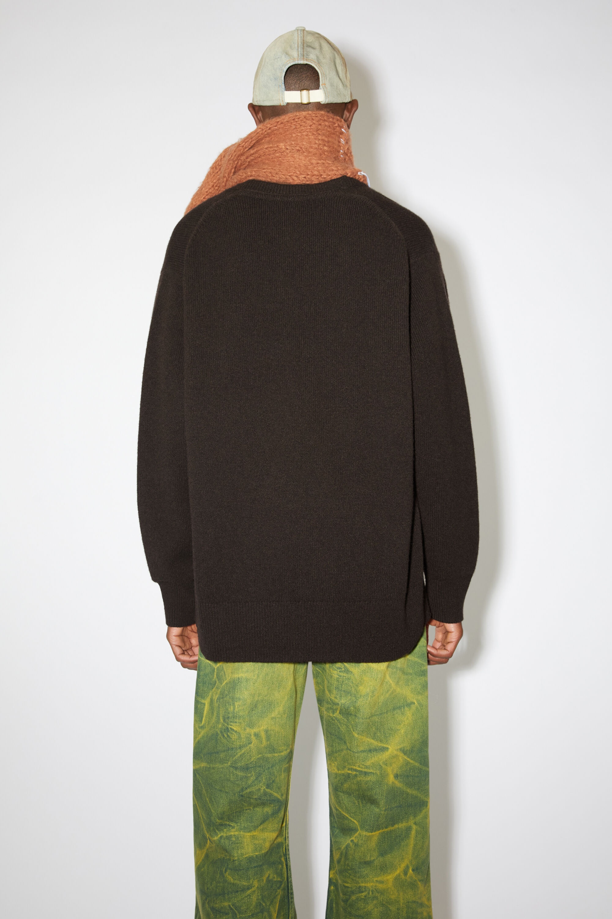 Wool cashmere jumper - Dark brown - 3