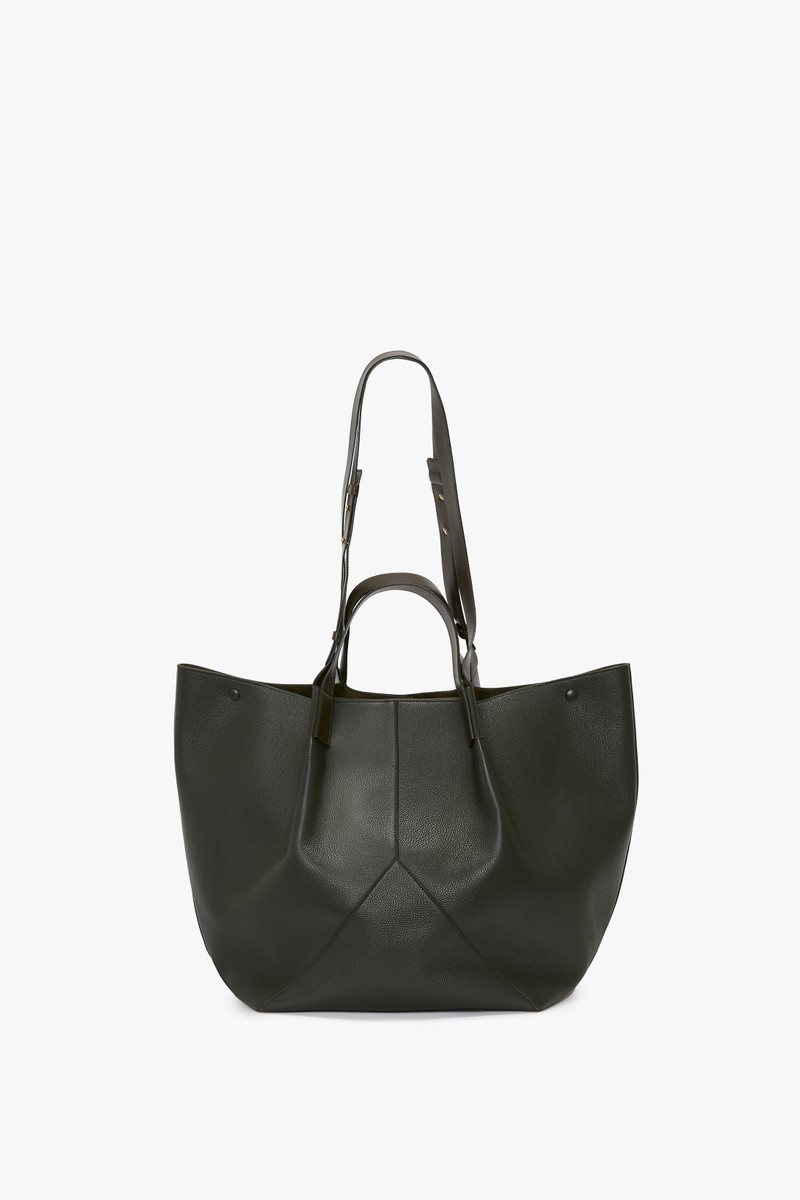 The Jumbo Tote In Loden Leather 4