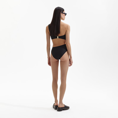 self-portrait Black Asymmetric Swimsuit outlook