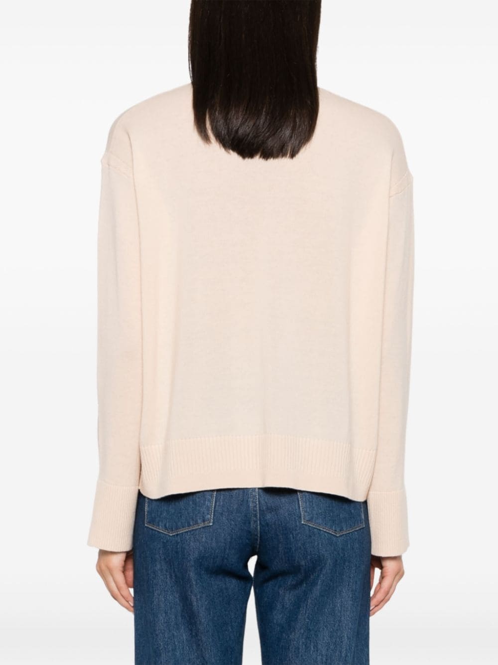 crew-neck long-sleeve jumper - 4