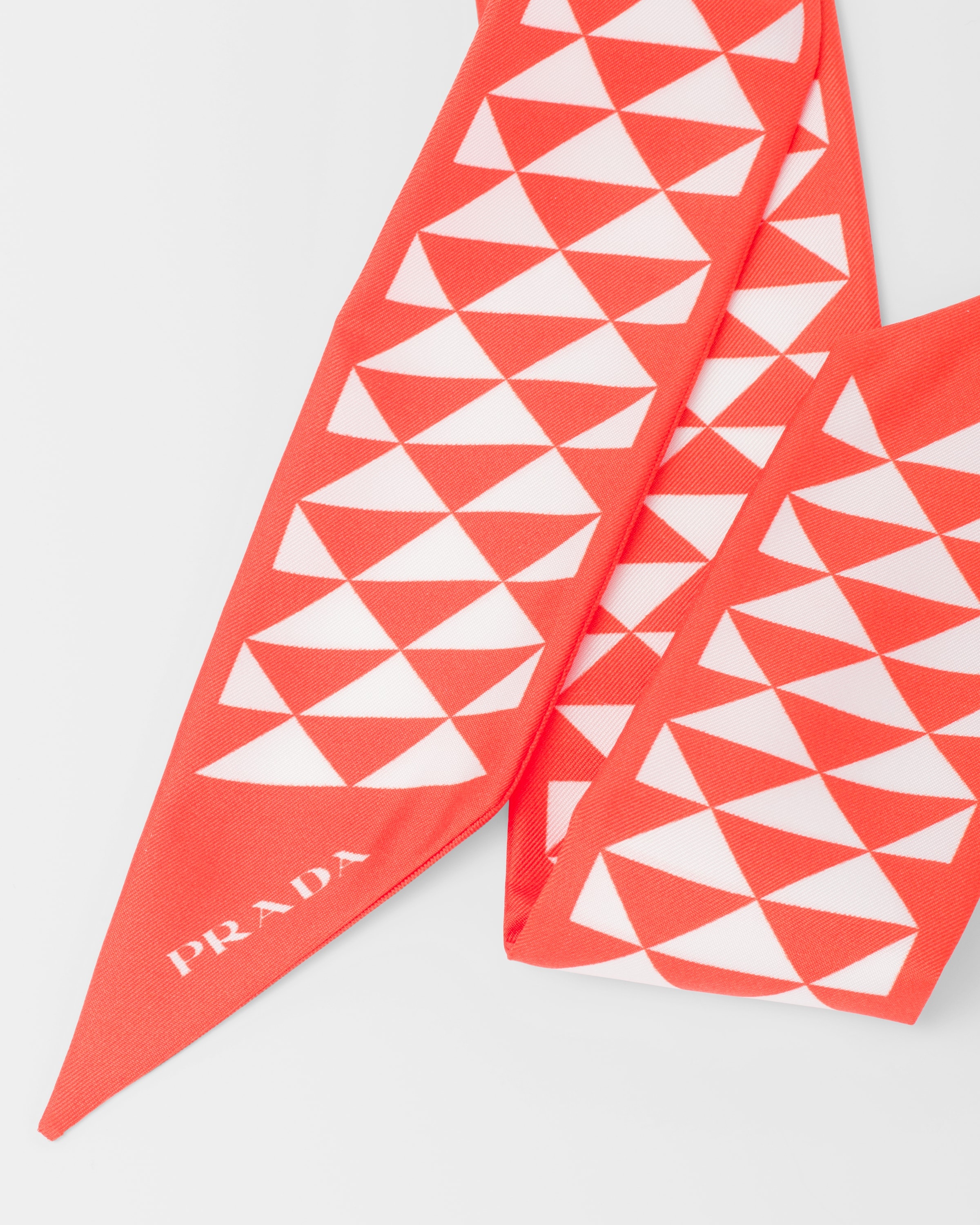 Printed silk twill scarf - 2