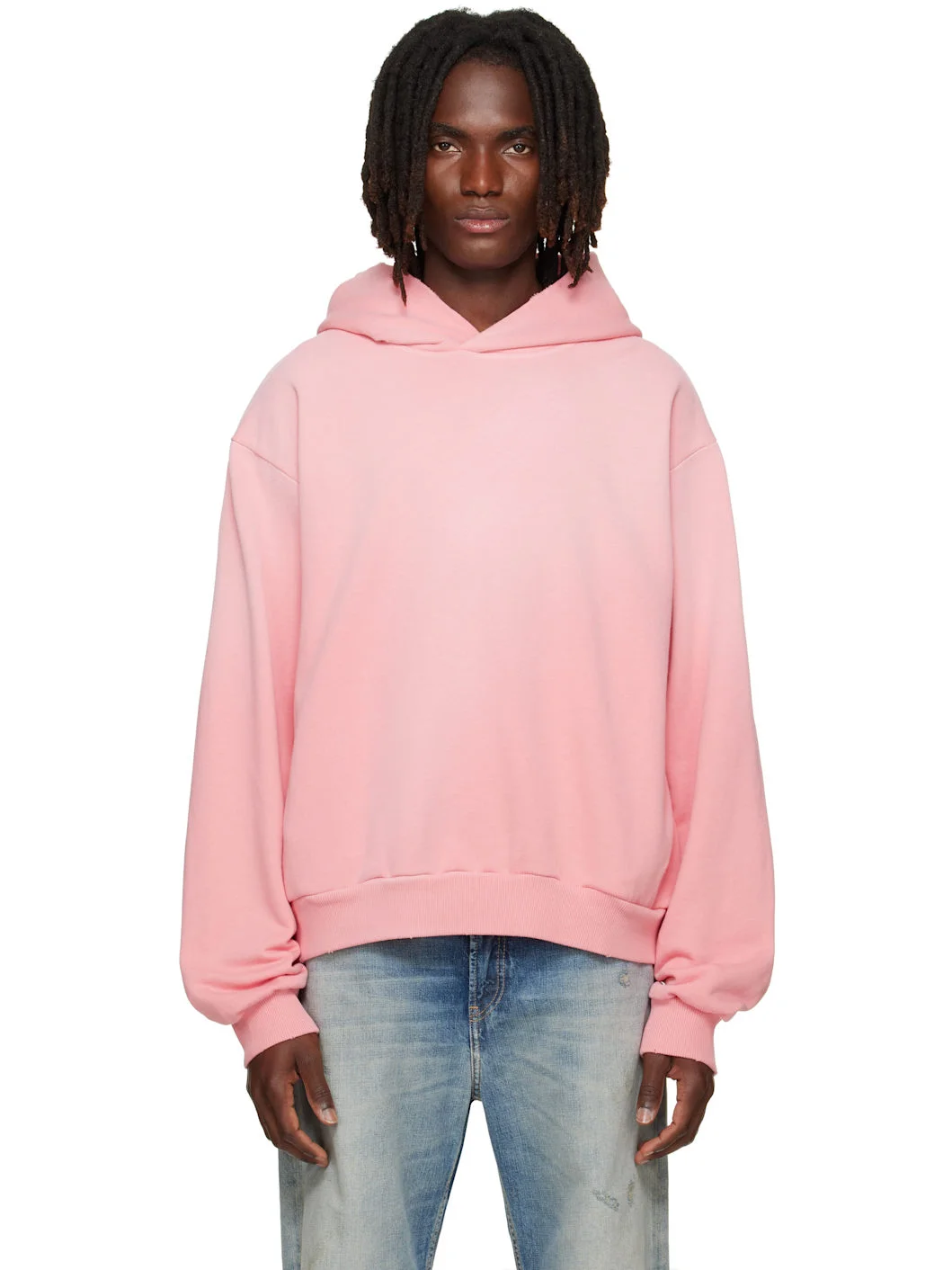 Pink Fleece Logo Hoodie - 1