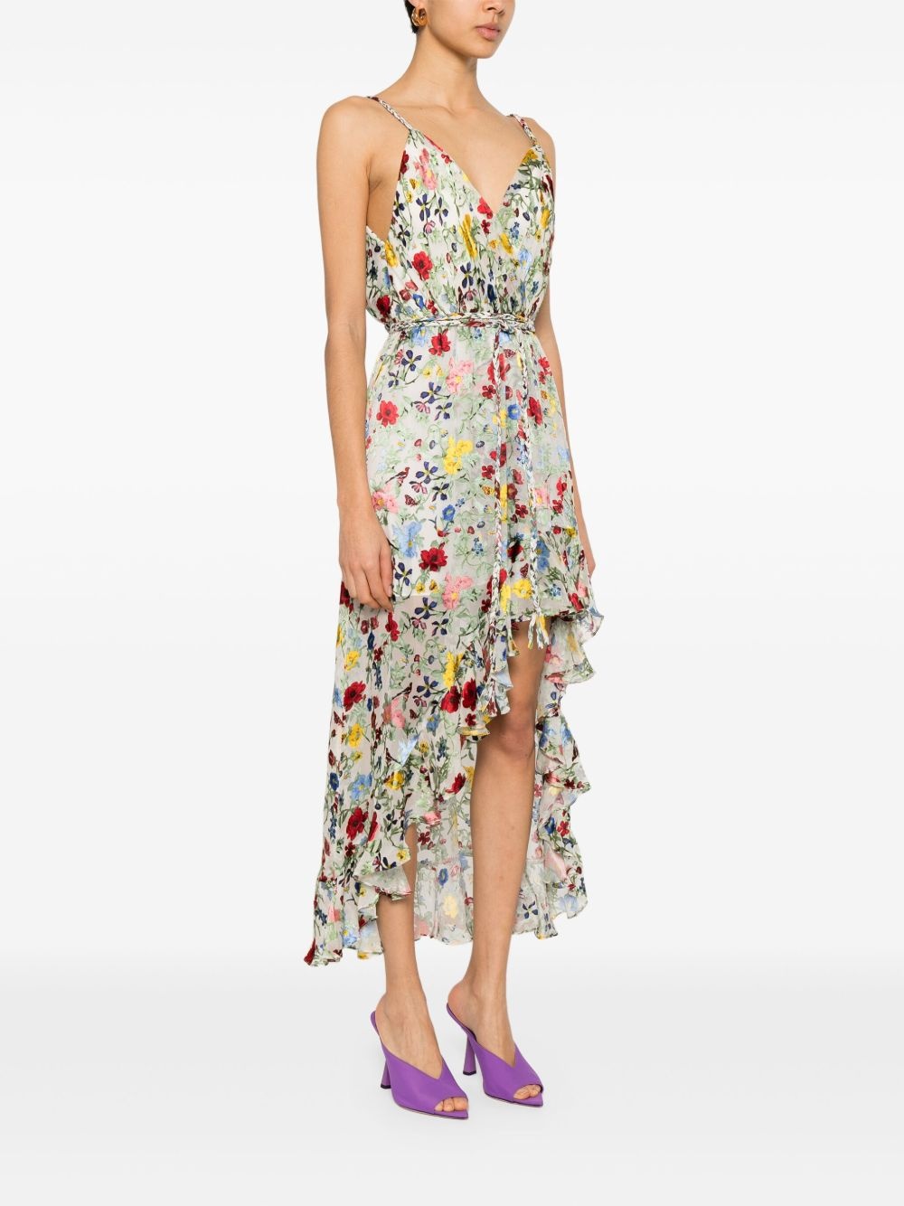 floral-print midi dress - 3