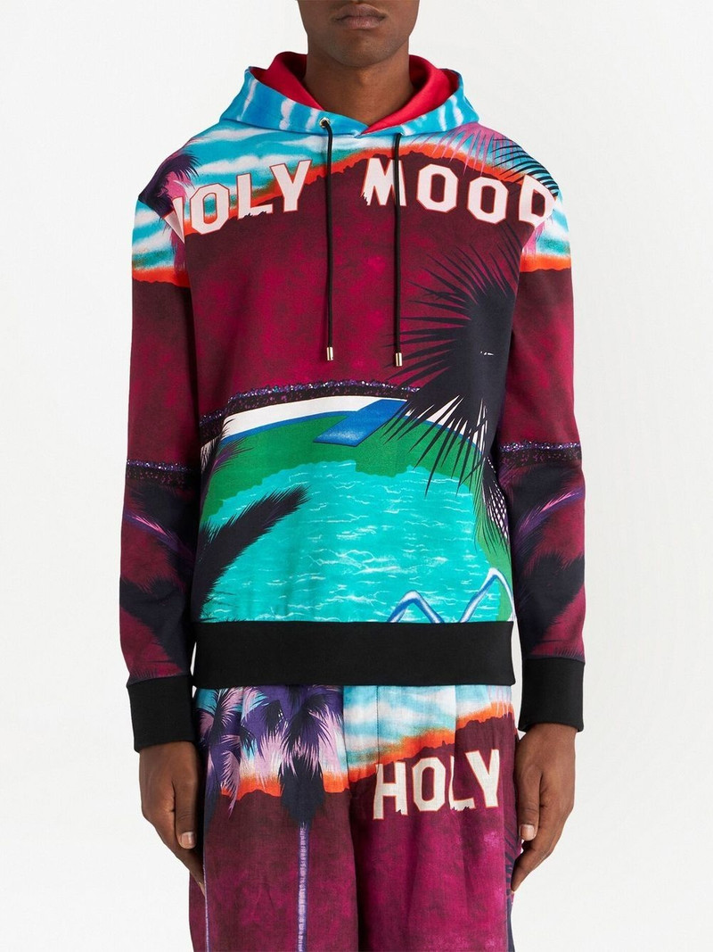 Etro graphic-print pullover hoodie outlook
