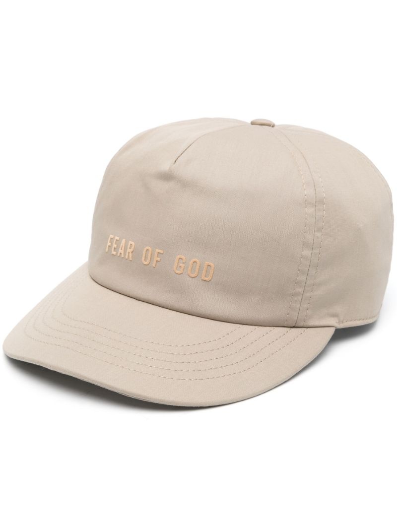 embossed-logo cotton cap - 1