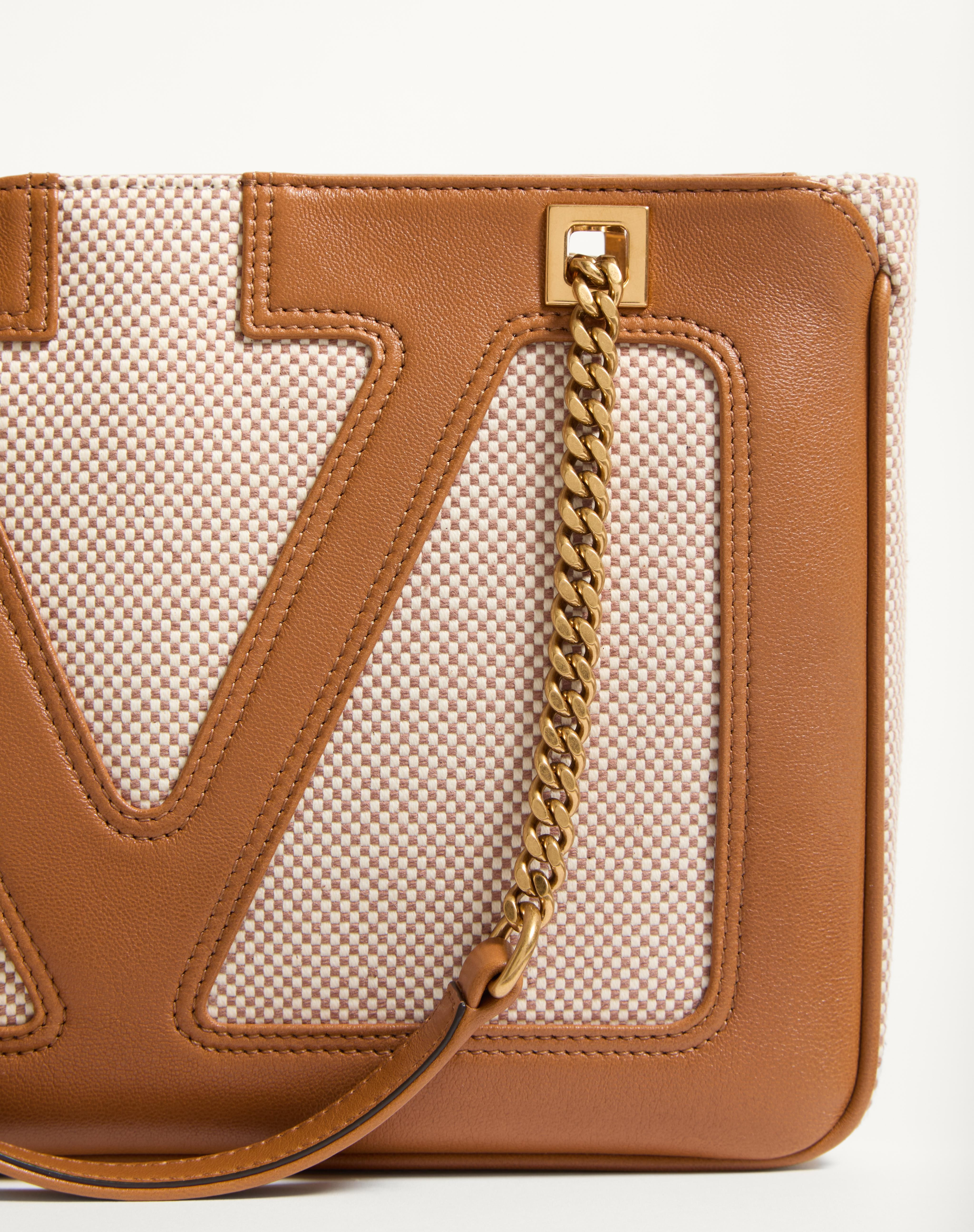VALENTINO GARAVANI VIVA SUPERSTAR SMALL CANVAS SHOPPING BAG - 6