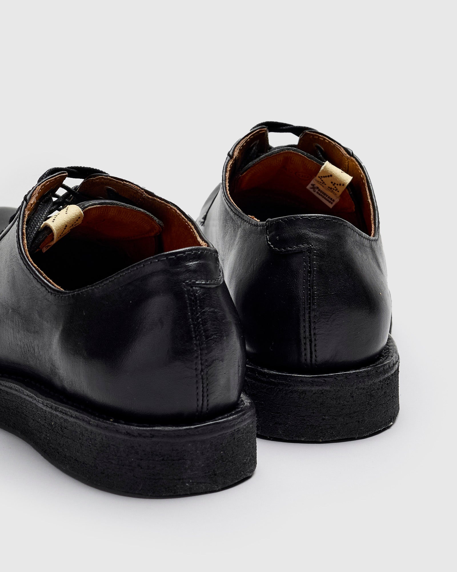 G.P.O-Folk Derby in Black Horsehide - 5