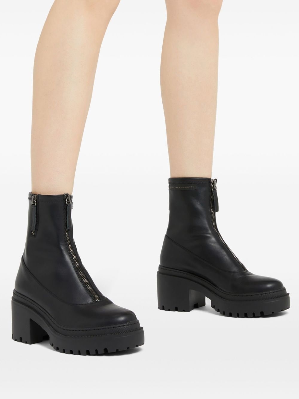 Lionora zip-fastening leather ankle boots - 5