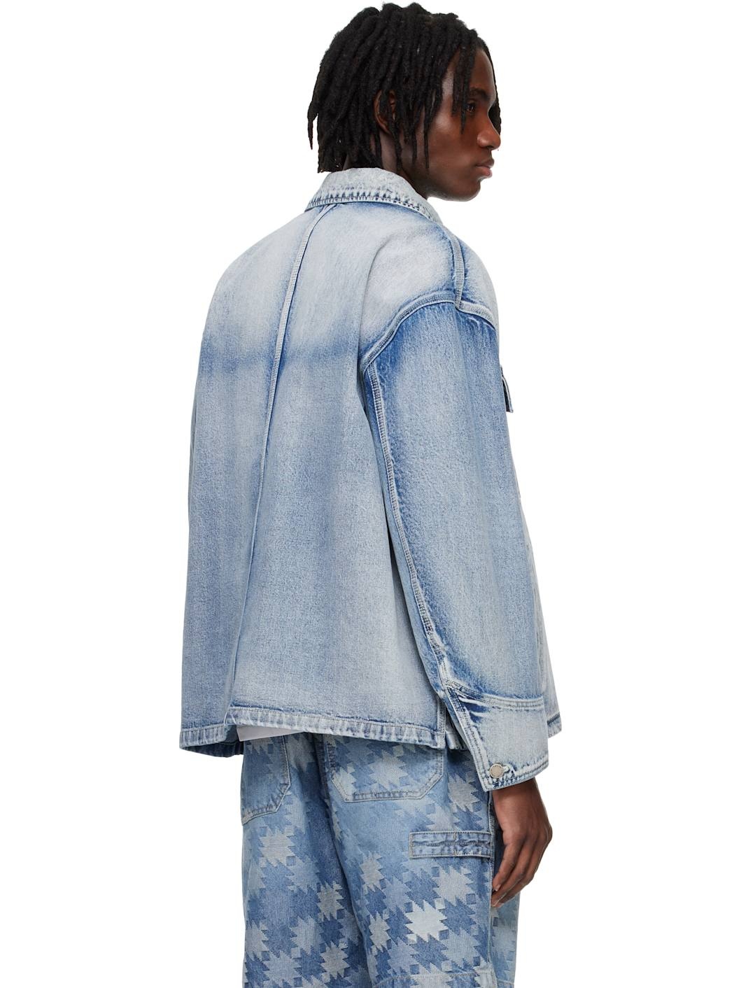 Blue Work Denim Jacket - 3