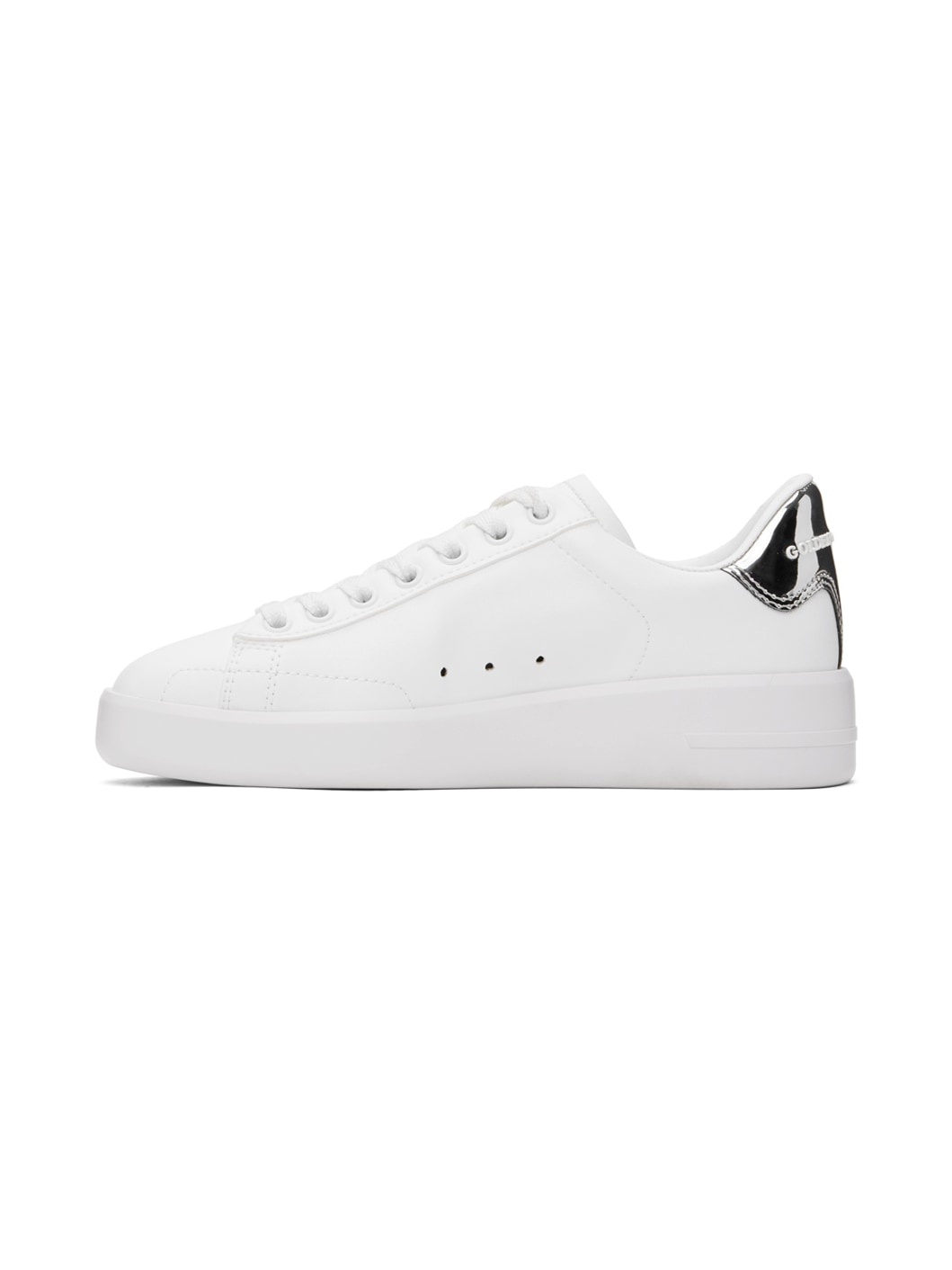 White & Silver Bio-Based Purestar Sneakers - 3