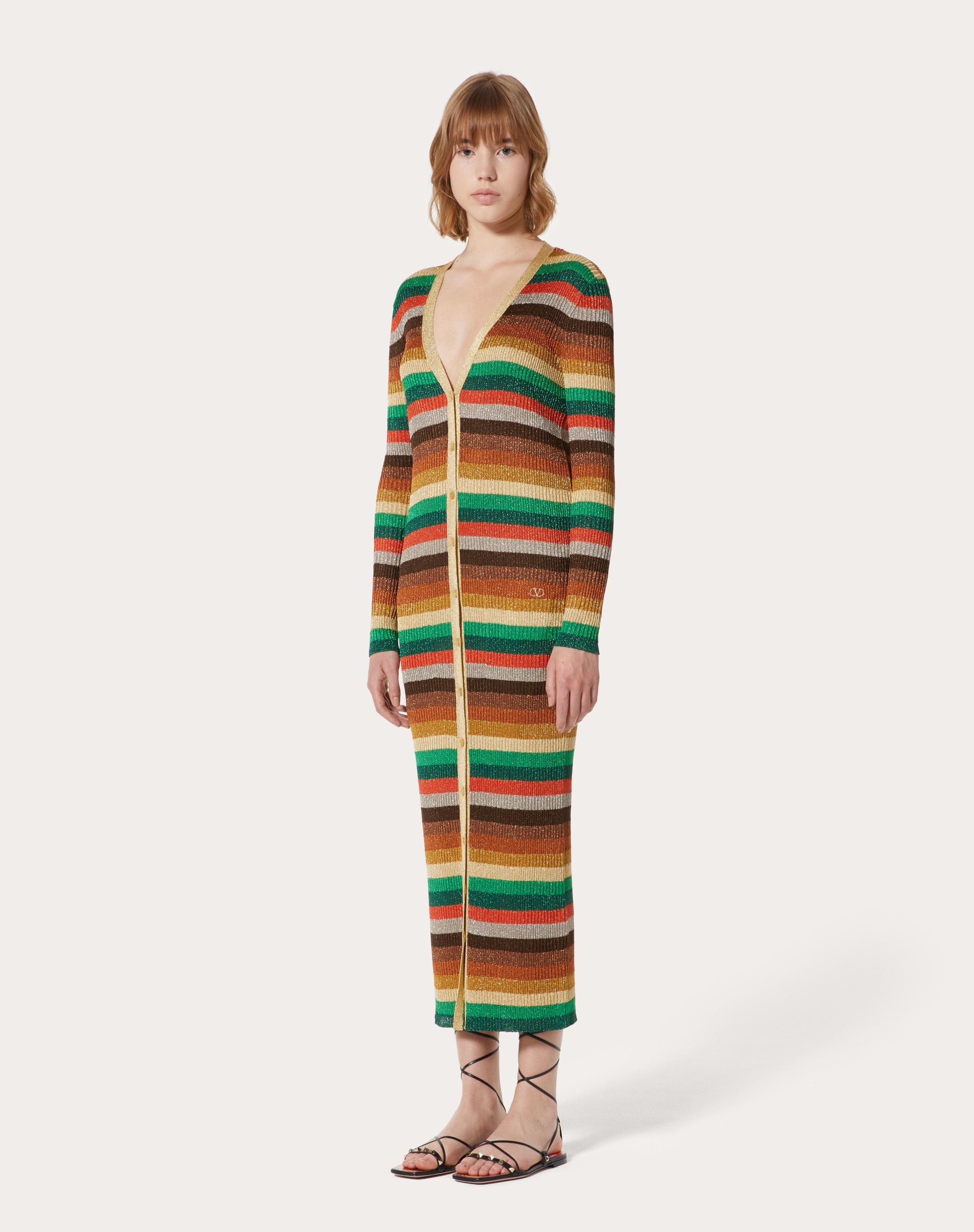 JACQUARD LUREX CARDIGAN - 3