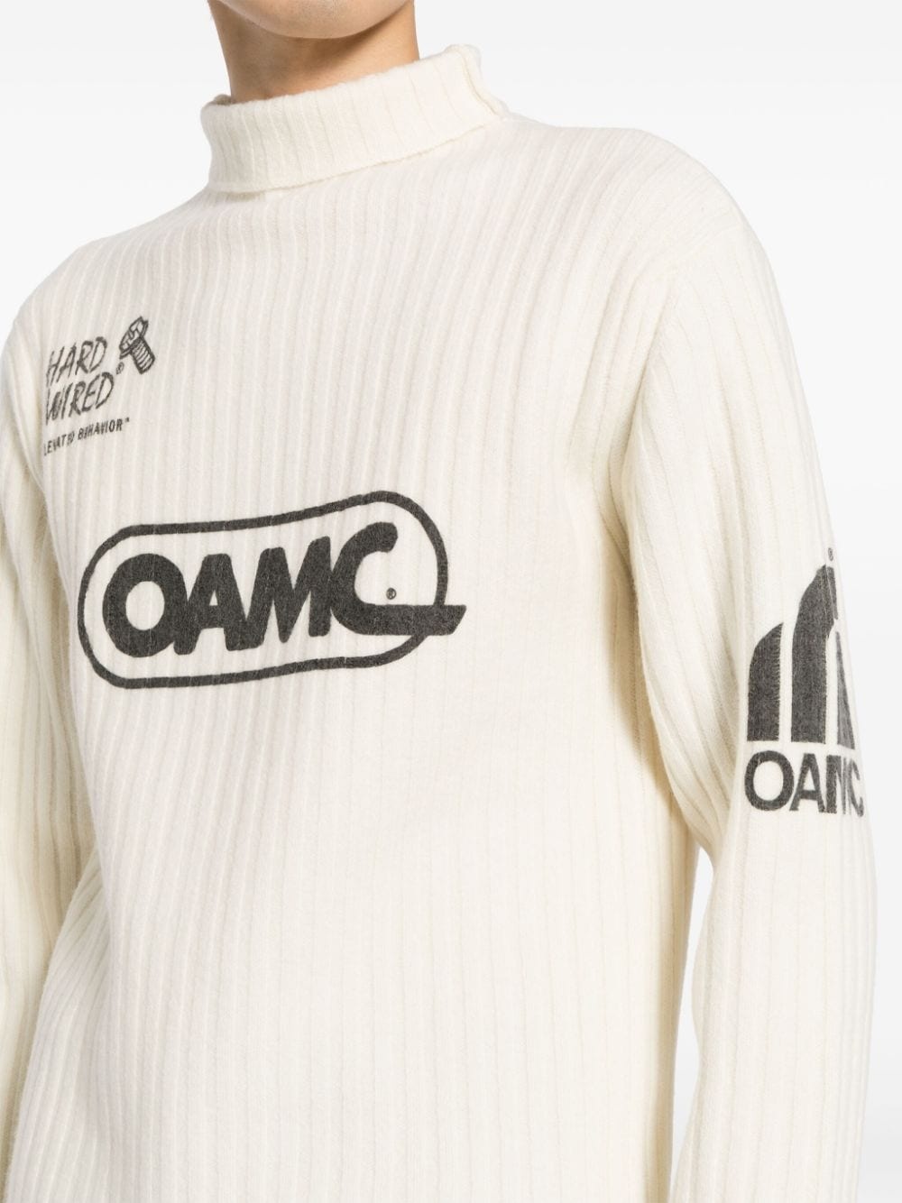 ribbed-knit wool jumper - 5
