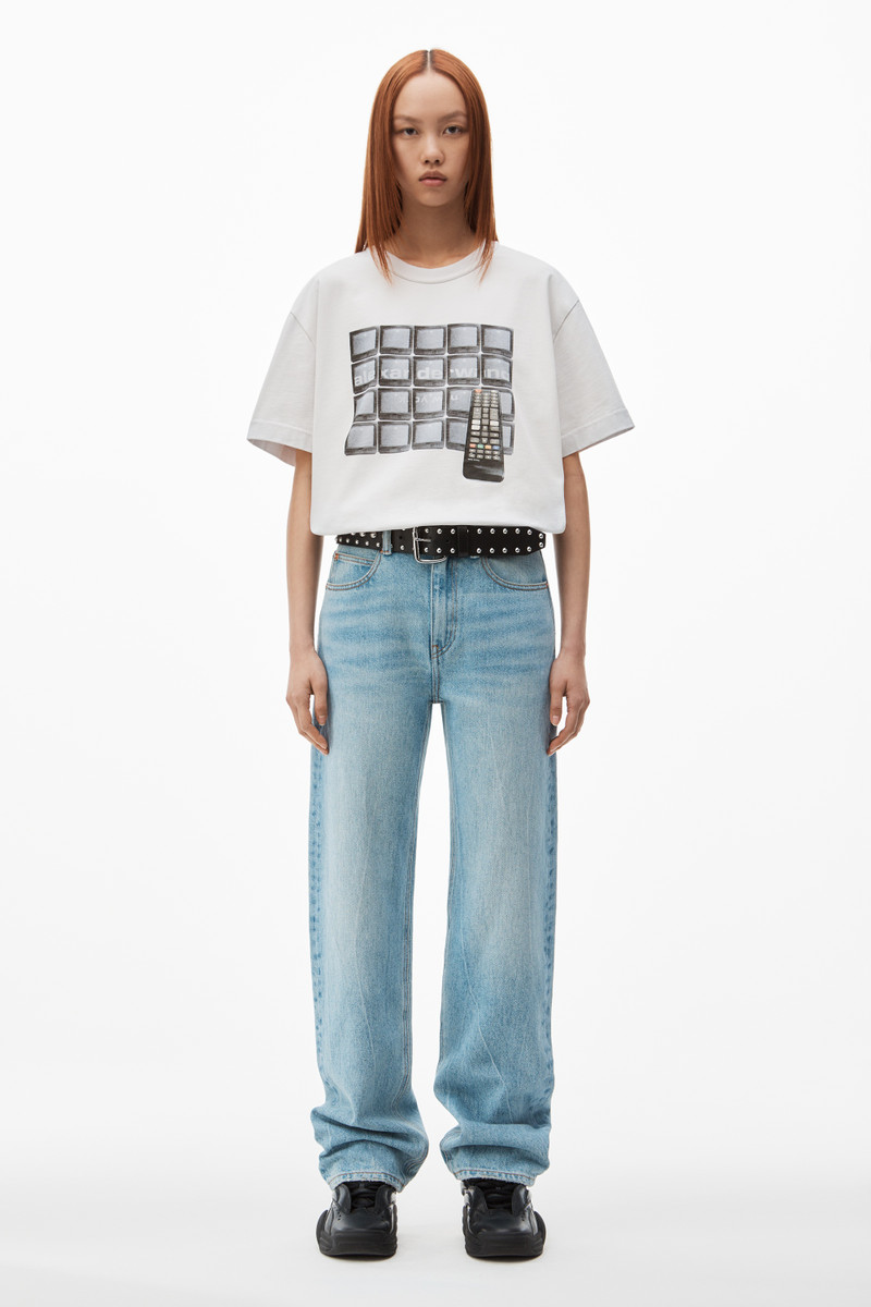 Alexander Wang tune in tee in compact jersey outlook
