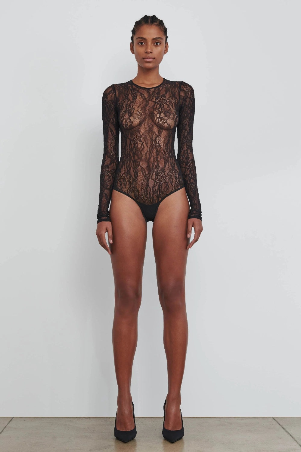Lace Bodysuit Black - 1