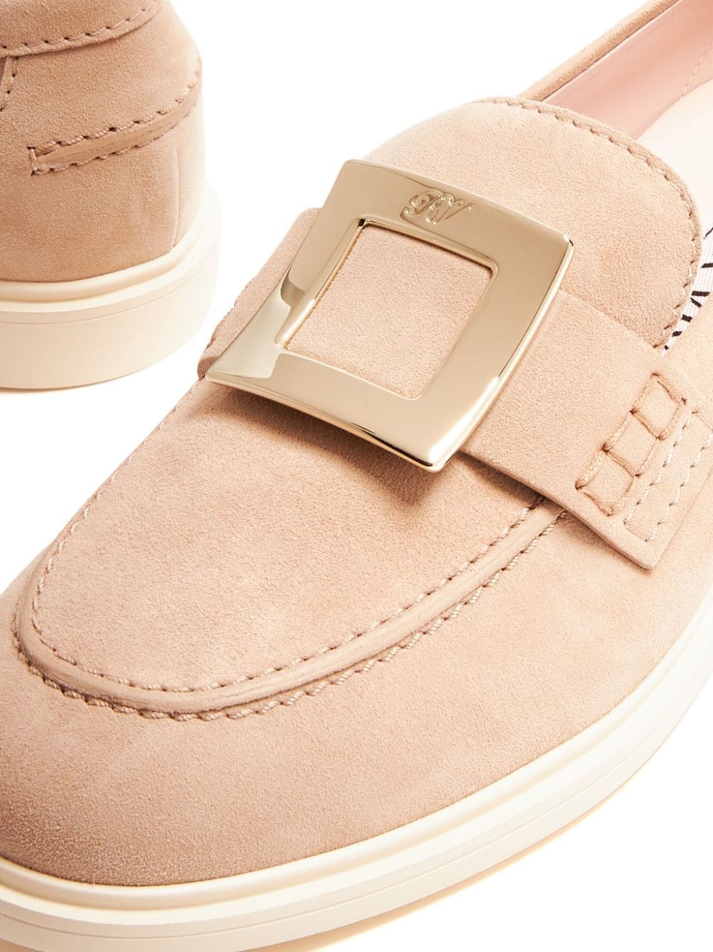 tassel-trim suede loafers - 2