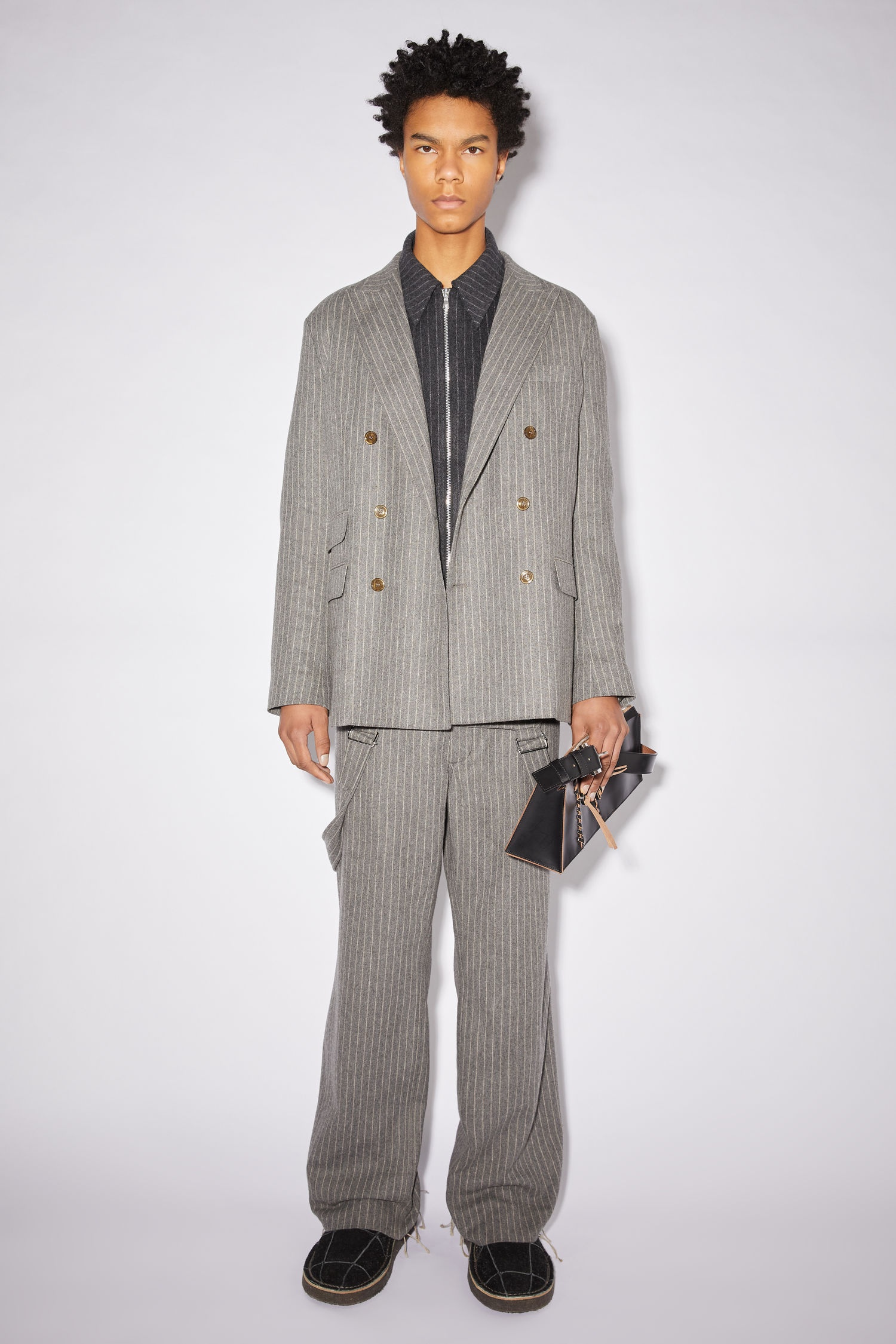 Tailored suit jacket - Grey/beige - 2