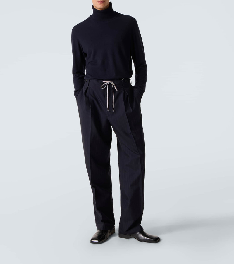 Maison Margiela Pinstripe wool straight pants outlook