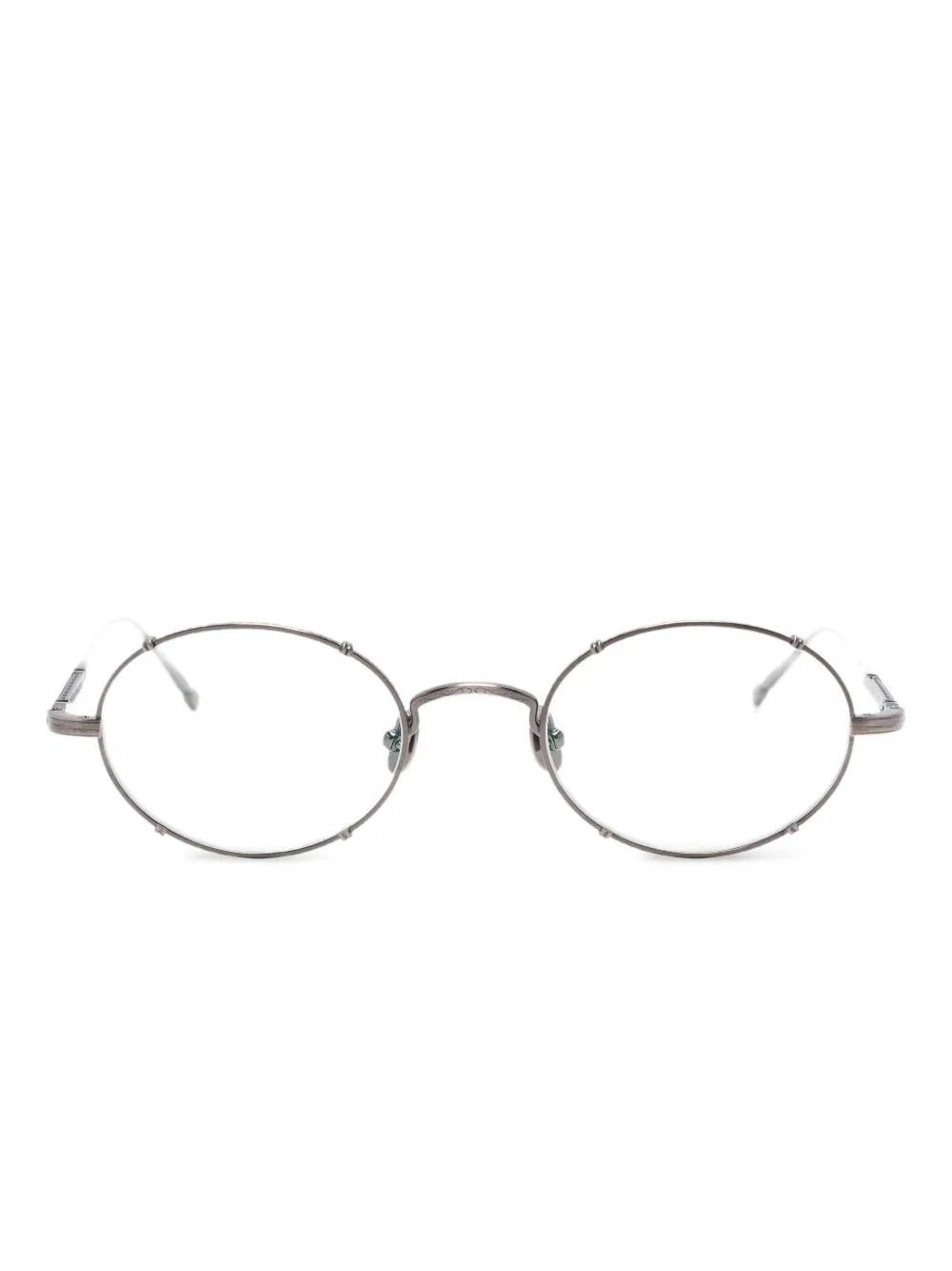 oval-frame glasses - 1